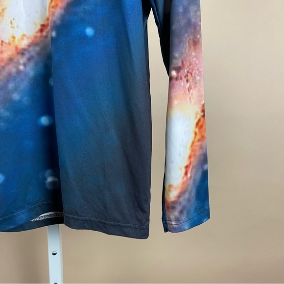 Yizzam Mens Small Galaxy Space Long Sleeve Shirt Graphic Print Hippie Nature - Picture 4 of 5
